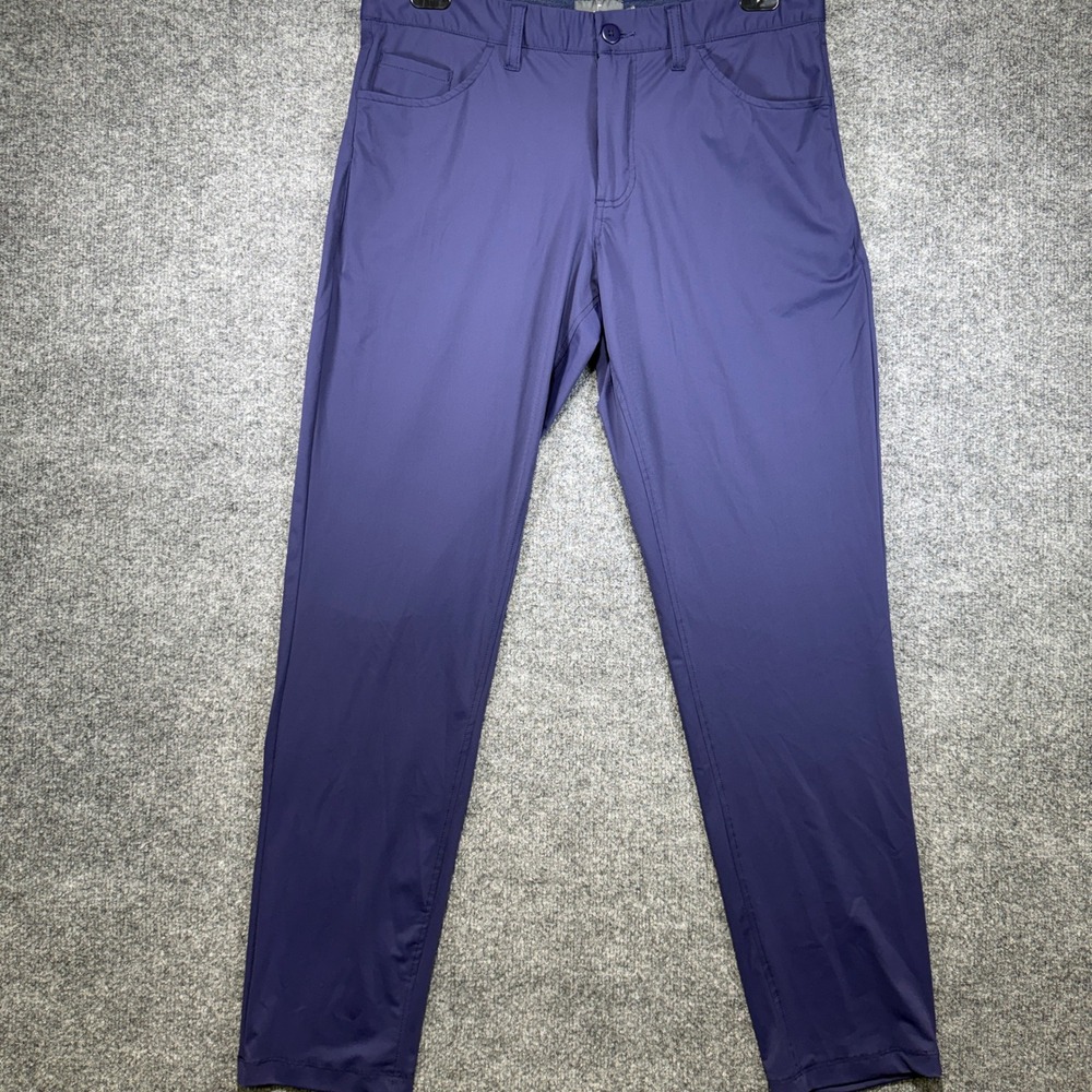 Grayson & Dunn Golf Pants Mens 34x32 Blue Performance Stretch Outdoor Tapered
